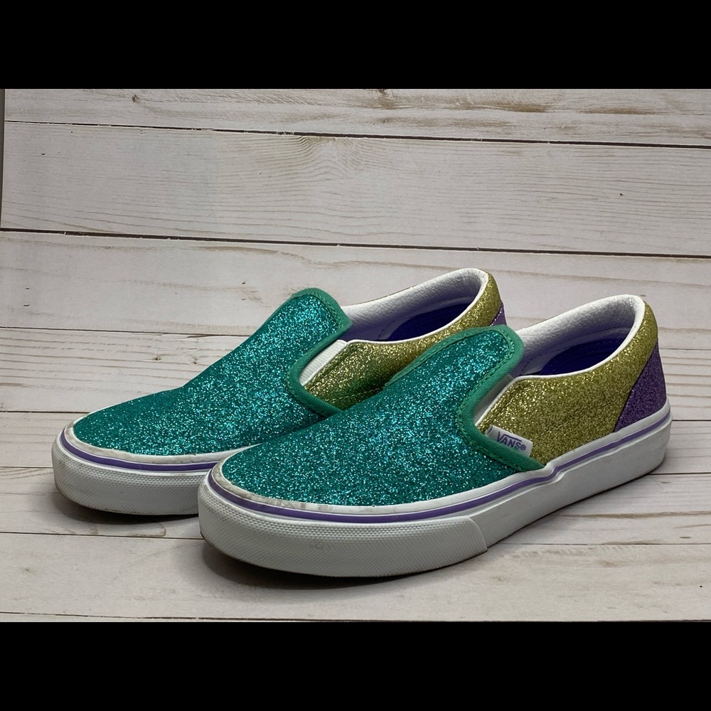 Vans Mermaid Glitter Slip-on Shoes